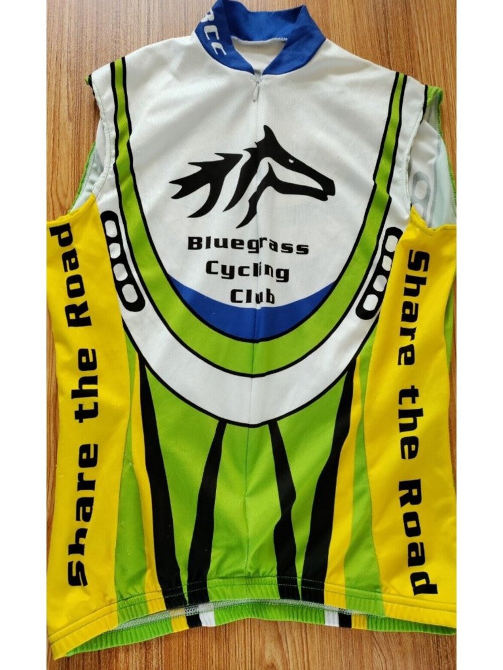 Kentucky Bluegrass Cycling Jersey VOmax Mens Small Sleeveless Horse Logo